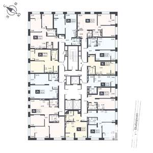 2-к квартира, вторичка, 46м2, 15/25 этаж