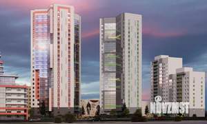 2-к квартира, строящийся дом, 66м2, 23/24 этаж
