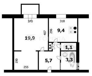 1-к квартира, вторичка, 40м2, 5/5 этаж