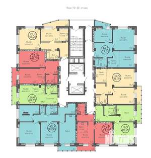 3-к квартира, вторичка, 80м2, 13/22 этаж