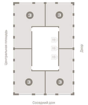 3-к квартира, вторичка, 135м2, 23/23 этаж