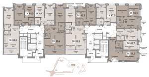 3-к квартира, вторичка, 89м2, 4/25 этаж