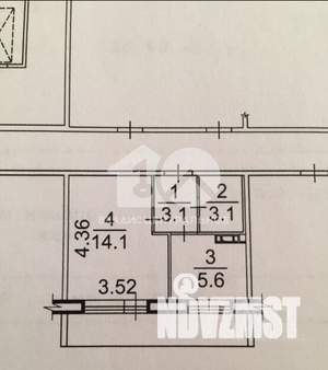 1-к квартира, вторичка, 26м2, 4/10 этаж