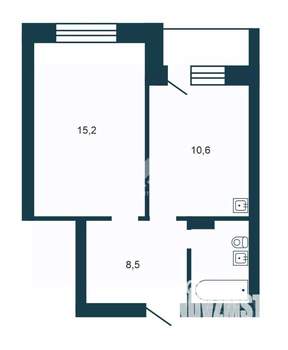 1-к квартира, вторичка, 38м2, 25/25 этаж