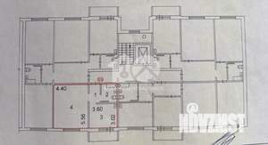 1-к квартира, вторичка, 44м2, 9/9 этаж