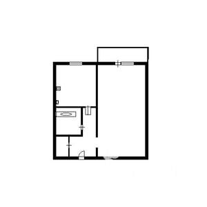 1-к квартира, вторичка, 28м2, 7/9 этаж