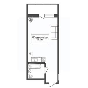 Студия квартира, вторичка, 25м2, 10/20 этаж