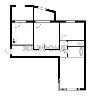 3-к квартира, вторичка, 79м2, 2/17 этаж