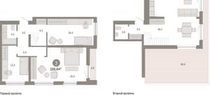 3-к квартира, вторичка, 159м2, 6/15 этаж