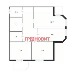 3-к квартира, вторичка, 78м2, 5/17 этаж