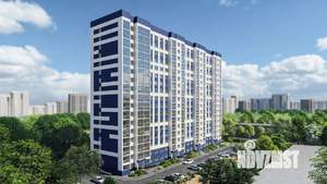 1-к квартира, строящийся дом, 30м2, 6/17 этаж