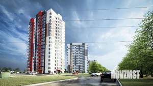 2-к квартира, строящийся дом, 37м2, 16/17 этаж