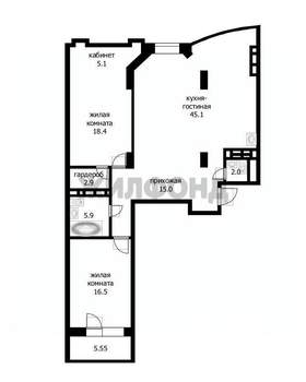 3-к квартира, вторичка, 100м2, 19/20 этаж