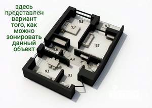 1-к квартира, вторичка, 51м2, 4/17 этаж