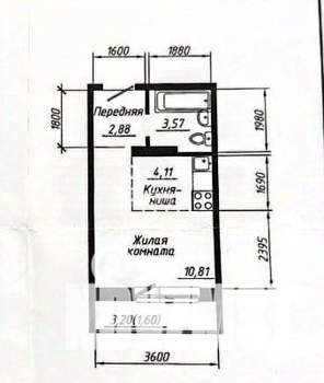 Студия квартира, вторичка, 21м2, 14/17 этаж