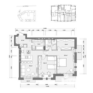 3-к квартира, вторичка, 102м2, 3/8 этаж
