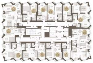 2-к квартира, вторичка, 42м2, 23/31 этаж