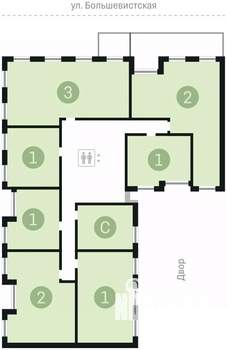 2-к квартира, вторичка, 112м2, 3/24 этаж