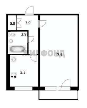 1-к квартира, вторичка, 31м2, 8/9 этаж