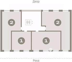 1-к квартира, вторичка, 65м2, 4/7 этаж