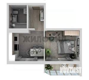 1-к квартира, вторичка, 29м2, 15/18 этаж