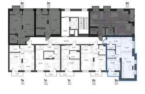 2-к квартира, вторичка, 56м2, 7/16 этаж