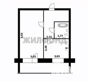 1-к квартира, вторичка, 35м2, 2/17 этаж