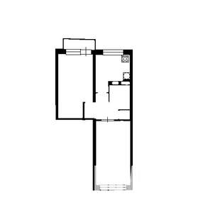 1-к квартира, вторичка, 30м2, 3/5 этаж