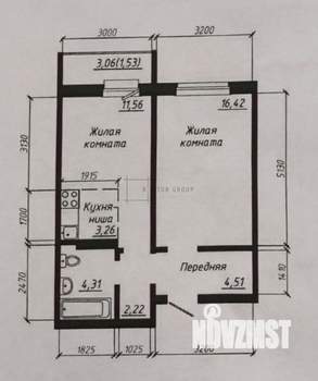 2-к квартира, вторичка, 42м2, 17/17 этаж
