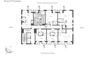 1-к квартира, вторичка, 44м2, 7/17 этаж