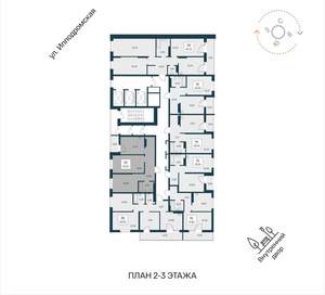 2-к квартира, вторичка, 62м2, 2/25 этаж