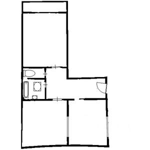 2-к квартира, вторичка, 65м2, 2/6 этаж