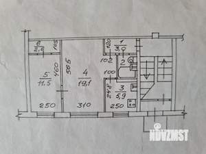 2-к квартира, вторичка, 45м2, 1/5 этаж