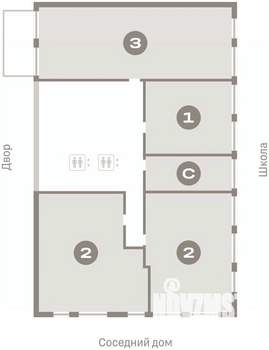 2-к квартира, вторичка, 79м2, 1/14 этаж
