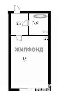 1-к квартира, вторичка, 24м2, 3/7 этаж