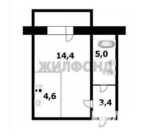 1-к квартира, вторичка, 28м2, 2/10 этаж