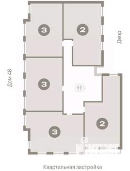 3-к квартира, вторичка, 159м2, 6/7 этаж