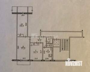 3-к квартира, вторичка, 61м2, 7/9 этаж
