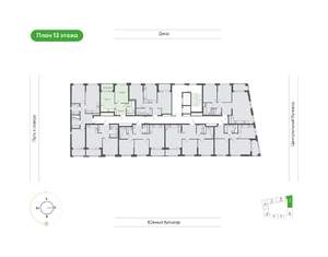 1-к квартира, вторичка, 36м2, 13/14 этаж