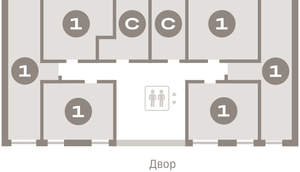 1-к квартира, вторичка, 47м2, 2/18 этаж