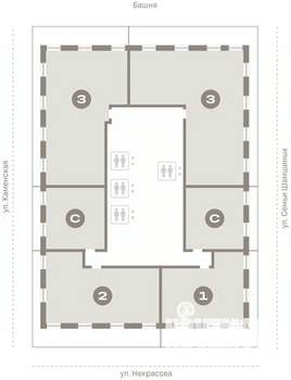 Студия квартира, вторичка, 45м2, 29/30 этаж