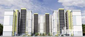 1-к квартира, строящийся дом, 46м2, 2/15 этаж