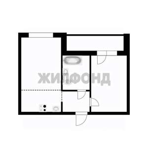 2-к квартира, вторичка, 39м2, 3/9 этаж