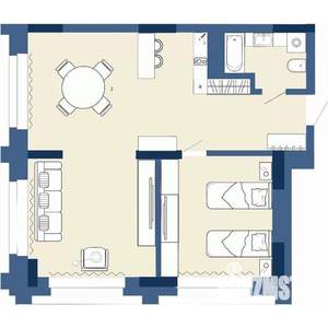 2-к квартира, вторичка, 56м2, 26/30 этаж