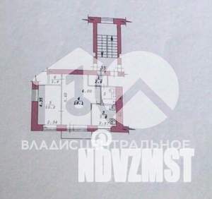 2-к квартира, вторичка, 41м2, 4/5 этаж