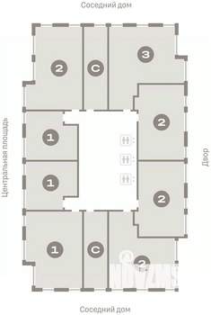 2-к квартира, вторичка, 60м2, 20/23 этаж