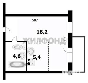 Студия квартира, вторичка, 28м2, 2/16 этаж