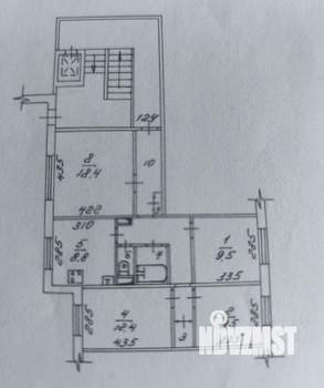 4-к квартира, вторичка, 78м2, 1/10 этаж