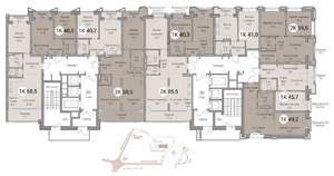 2-к квартира, вторичка, 69м2, 6/25 этаж