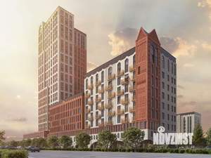 1-к квартира, строящийся дом, 35м2, 3/8 этаж